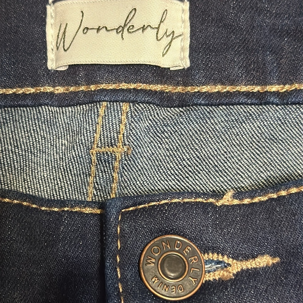 NWT Wonderly 5 pocket mid-rise skinny crop pants size 14R - Picture 6 of 14